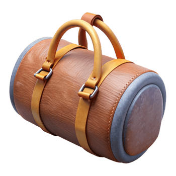 dramatic abstract Gym Bag Duffel Bag Style Isolated professional png