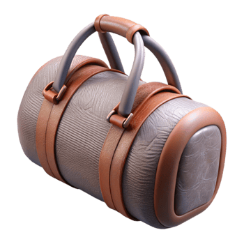 dramatic contemporary Gym Bag Duffel Bag Style Isolated professional png