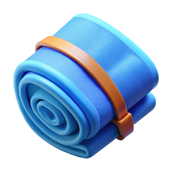 wonderful traditional Gym Towel Folded Blue Transparent Background 4K png