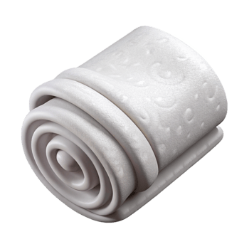 magnificent artistic Gym Towel White Folded Isolated Element authentic png