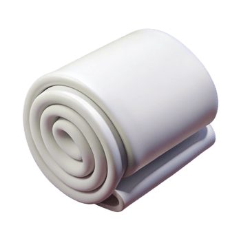 serene traditional Gym Towel White Folded Isolated Element high resolution png