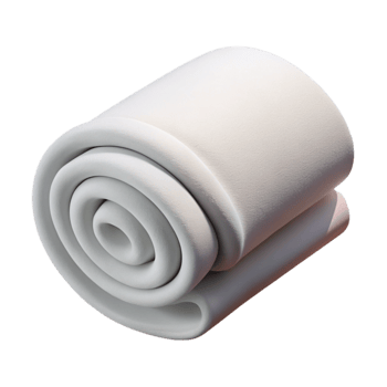 beautiful creative Gym Towel White Folded Isolated Element professional png