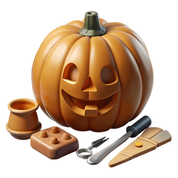 elegant creative Halloween Pumpkin Carving Kit Tools exclusive png