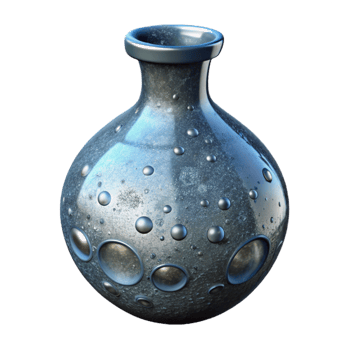 vibrant artistic Handblown Glass Vase with Air Bubbles Cutout 4K png