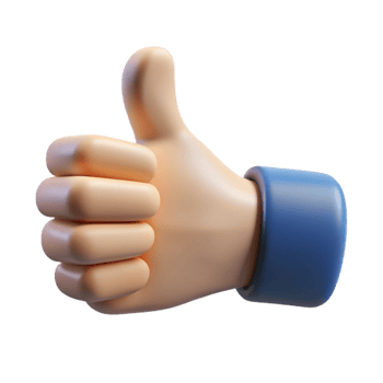 stunning modern Hand Giving Thumbs Up for Social Media Like Transparent original png