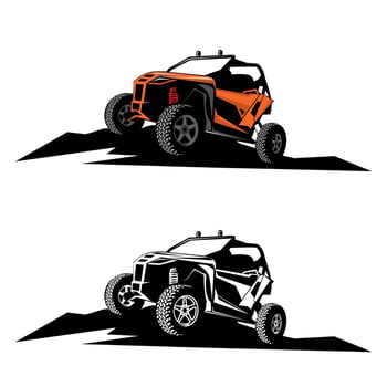 utv logo design icon colored and black and white art vector
