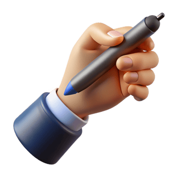 vibrant traditional Hand Holding a Stylus Pen Cutout professional png