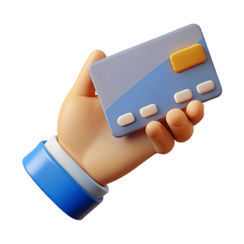 dramatic abstract Hand Holding Credit Card Side View Isolated authentic png