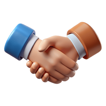 serene rustic Handshake Between Business Partners Isolated professional png