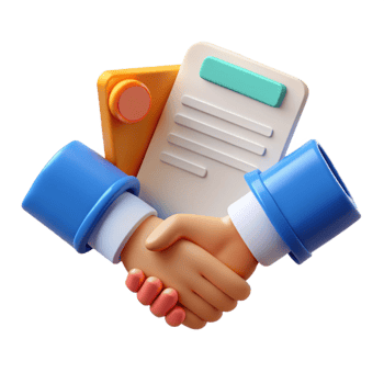 impressive modern Handshake Over Documents Top View Transparent professional png