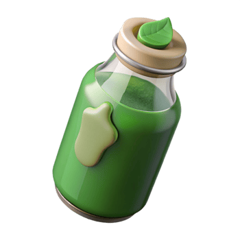 vibrant creative Healthy Green Juice in Glass Cutout authentic png