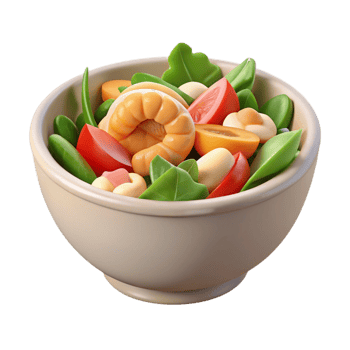 wonderful vintage Healthy Lunch Salad with Grilled Chicken Cutout high quality png