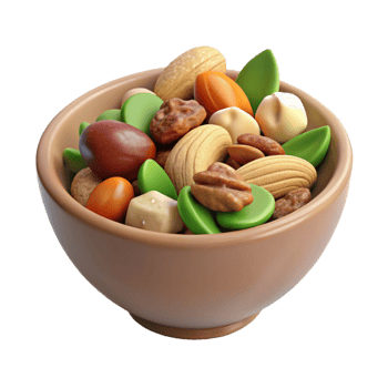 stunning traditional Healthy Snack Mix Nuts and Seeds Transparent Background exclusive png