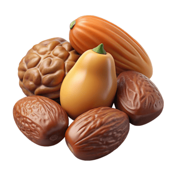 stunning modern Healthy Snack of Nuts and Dried Fruit Isolated premium png
