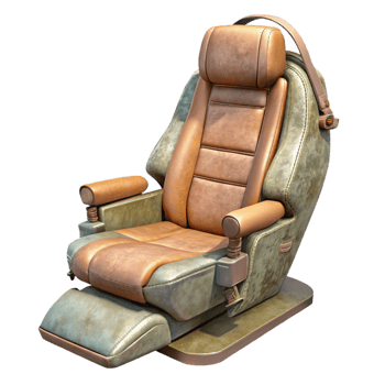 impressive creative Helicopter Pilot Seat Isolated professional png