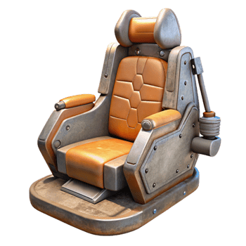 extraordinary minimalist Helicopter Pilot Seat Isolated high resolution png
