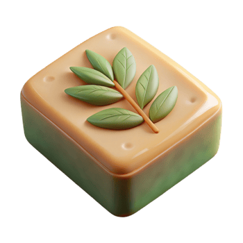 vibrant abstract Herbal Soap Bar Natural Ingredients Cutout Transparent Background high quality png