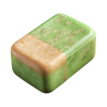 elegant modern Herbal Soap Bar Isolated with Natural Texture authentic png