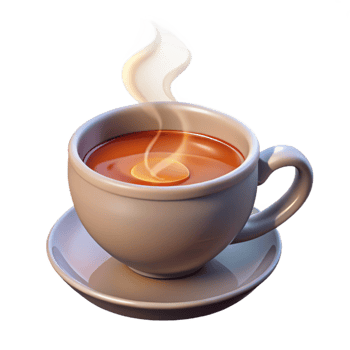 wonderful abstract Herbal Teacup Steaming Hot Aromatic Transparent Background authentic png