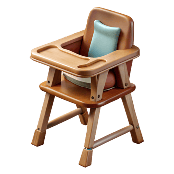 serene contemporary High Chair for Baby with Tray Cutout high quality png