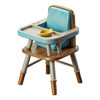 impressive contemporary Highchair with Baby Food Tray Cutout exclusive png