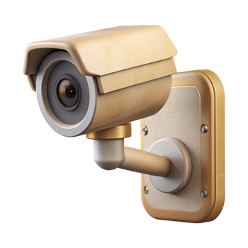 elegant vintage Home Security Camera Wall Mounted Transparent Background detailed png