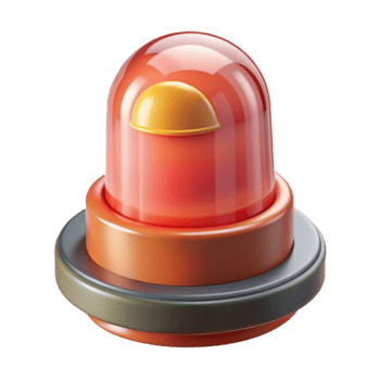 serene traditional Home Security System Siren Isolated Element original png