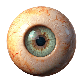 impressive modern Human Eye Close Up View Isolated professional png