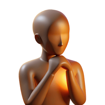 beautiful rustic Human Silhouette in Thoughtful Pose Isolated with Backlighting authentic png