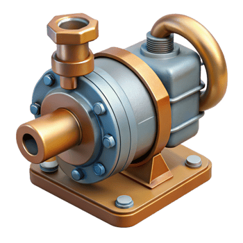 extraordinary minimalist Industrial Pump Top View Isolated Element exclusive png