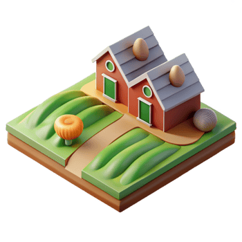 dramatic minimalist Isolated Geometric Farm Fields Drone View genuine png