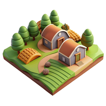 extraordinary vintage Isolated Geometric Farm Fields Drone View premium png