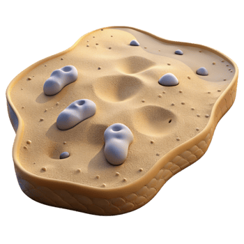 serene modern Isolated Sandy Beach with Footprints Transparent Background professional png