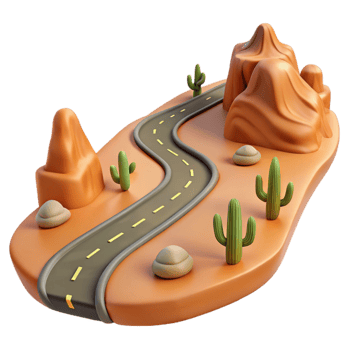 stunning abstract Isolated Winding Road Through Forest Aerial View professional png