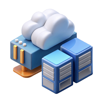 elegant traditional Isometric Data Center with Cloud Computing for Digital Marketing Transparent exclusive png
