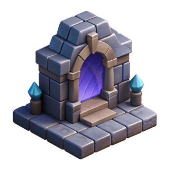 extraordinary modern Isometric Dungeon Entrance Isolated Element original png