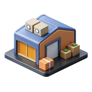 extraordinary creative Isometric Warehouse with Logistics and Distribution for E-commerce Transparent professional png