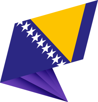 Flag of Bosnia and Herzegovina, modern pin flag png