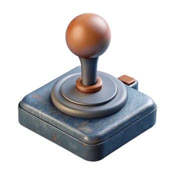 impressive creative Joystick Isometric View Cutout Transparent Background exclusive png