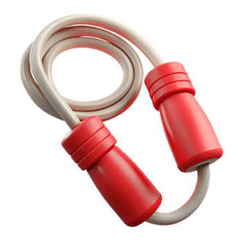 magnificent modern Jump Rope Red Cutout Transparent Background 4K png