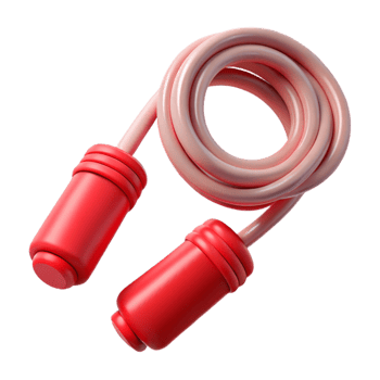 dramatic rustic Jump Rope Red Handles Transparent Cutout authentic png