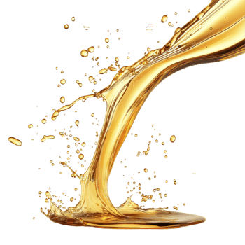 Dynamic splash of oil isolated on a transparent background showcasing fluid motion and glistening droplets, oil splashing isolated 3d Stock Illustration png
