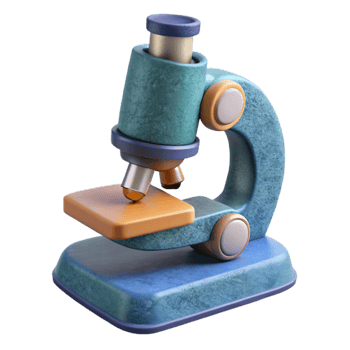 magnificent creative Laboratory Microscope Front View Isolated original png