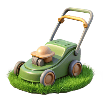 stunning modern Lawn Mower Side View Green Grass Transparent high quality png