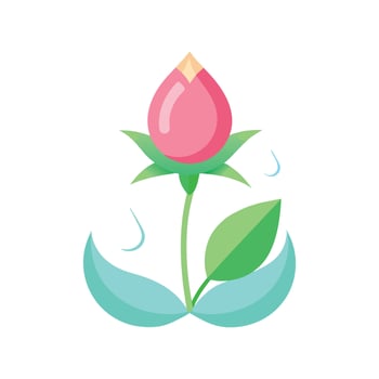 Charming Dewdrop Floral vector