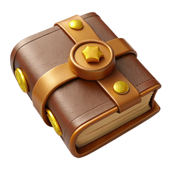 stunning traditional Leather Bound Journal with Gold Embossing Cutout genuine png