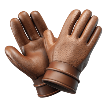 stunning artistic Leather Gloves Soft Leather Transparent Background original png
