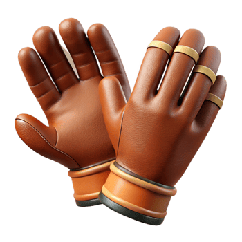 vibrant creative Leather Gloves Transparent Background original png