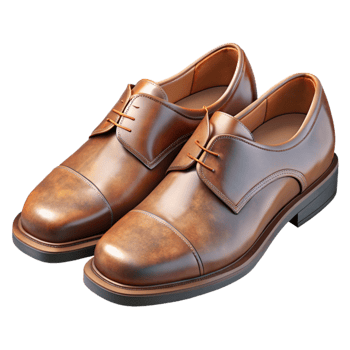 serene artistic Leather Shoes Polished Finish Transparent exclusive png