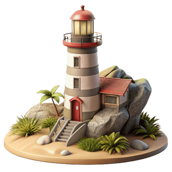 extraordinary traditional Lighthouse Coastal Scene Transparent high resolution png